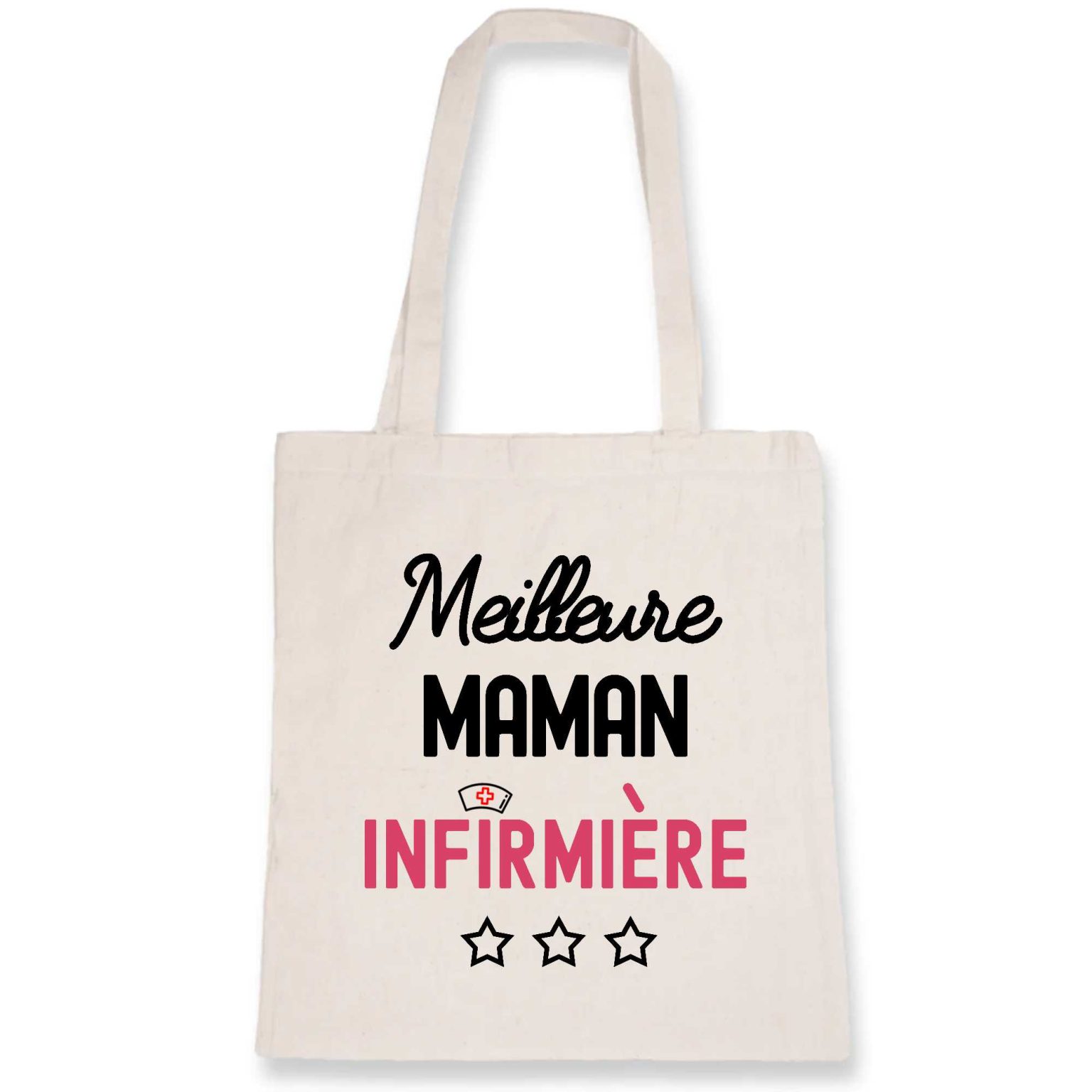 Tote Bag Infirmière - Sac Cabas Coton, Bandoulière - Idée Cadeau Originale - Imprimé En France - 3