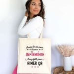 tote bag assez douée pour devenir infirmière