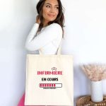 Tote bag infirmière en cours future infirmière