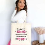 Tote bag infirmière soyez gentil avec moi