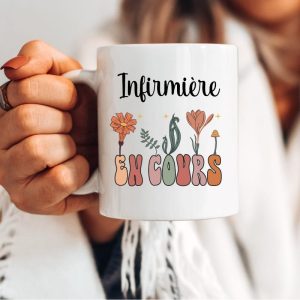 mug infirmiere en cours boheme boho femme