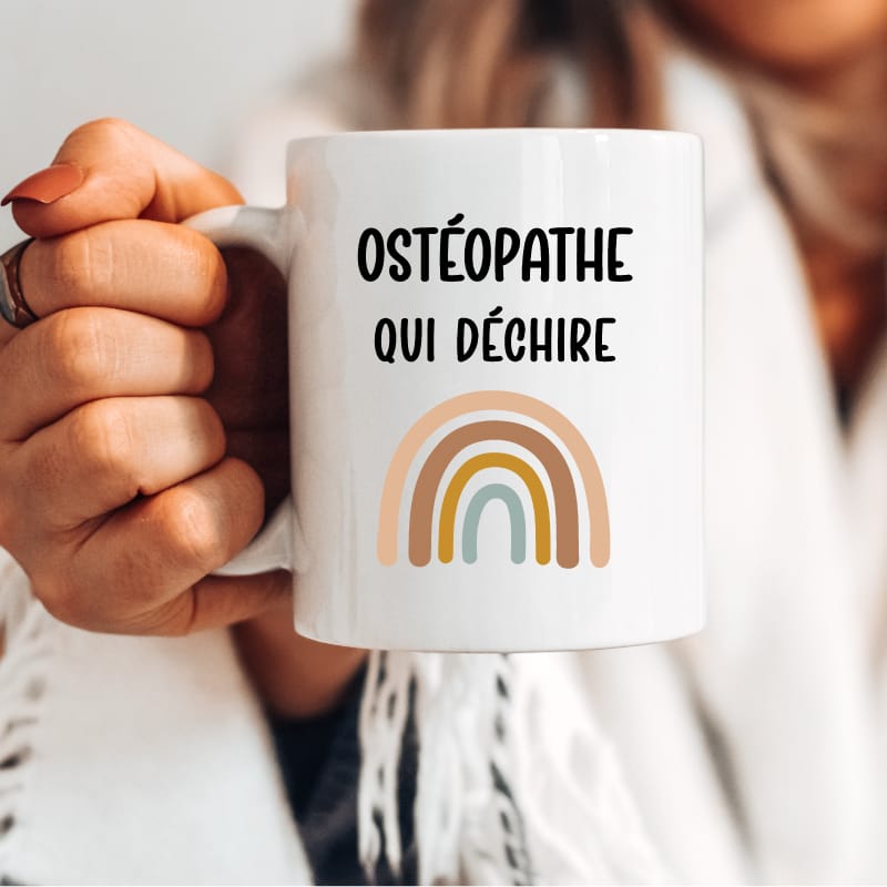 Mug ostéopathe qui déchire boho femme