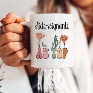 Mug aide-soignante au top boheme boho femme