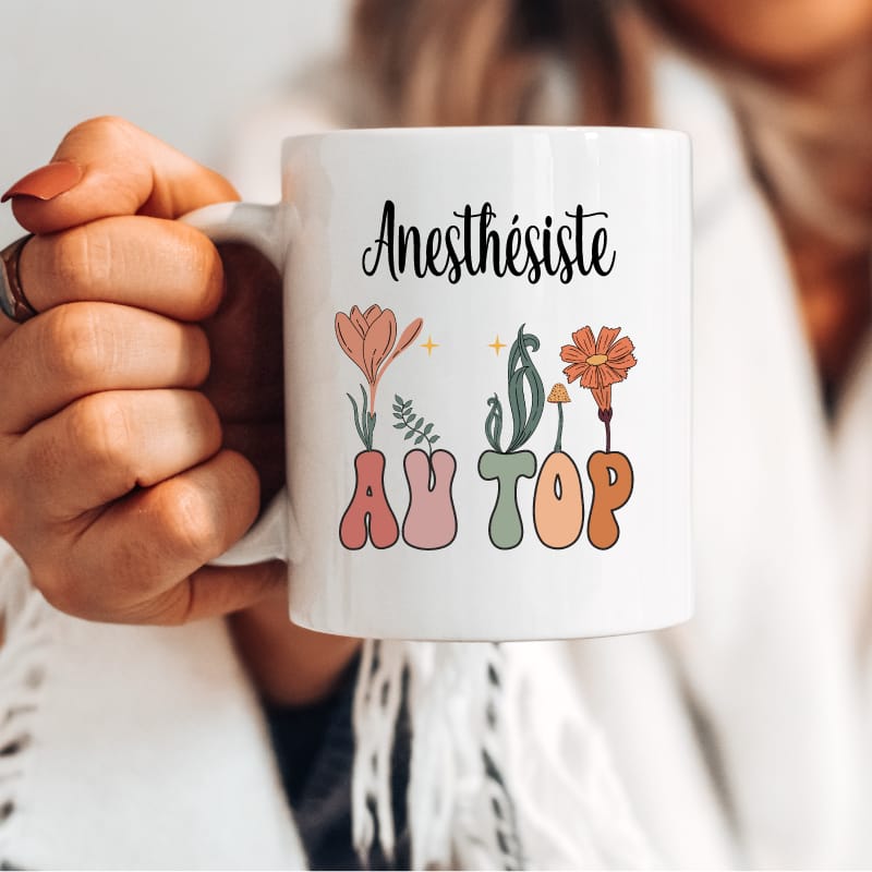 Mug anesthésiste au top boheme boho femme
