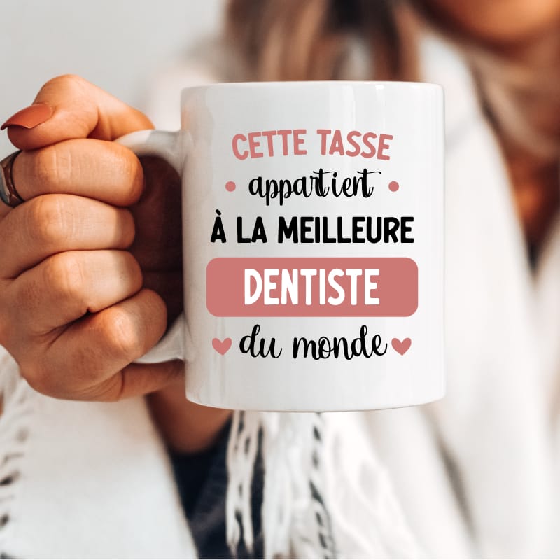 Mug cette tasse appartient meilleure dentiste