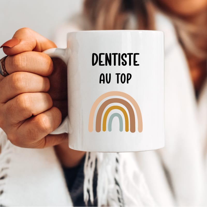 Mug dentiste au top boho femme