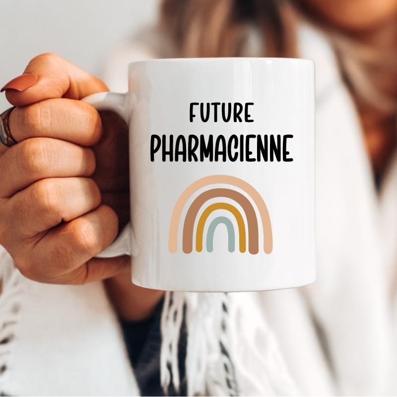Mug future pharmacienne boho femme