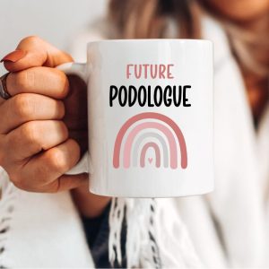 Mug future podologue arc-en-ciel femme