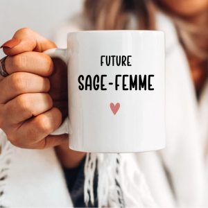 Mug future sage-femme cœur femme