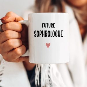 Mug future sophrologue cœur femme