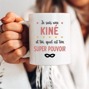 Mug kiné super pouvoir femme