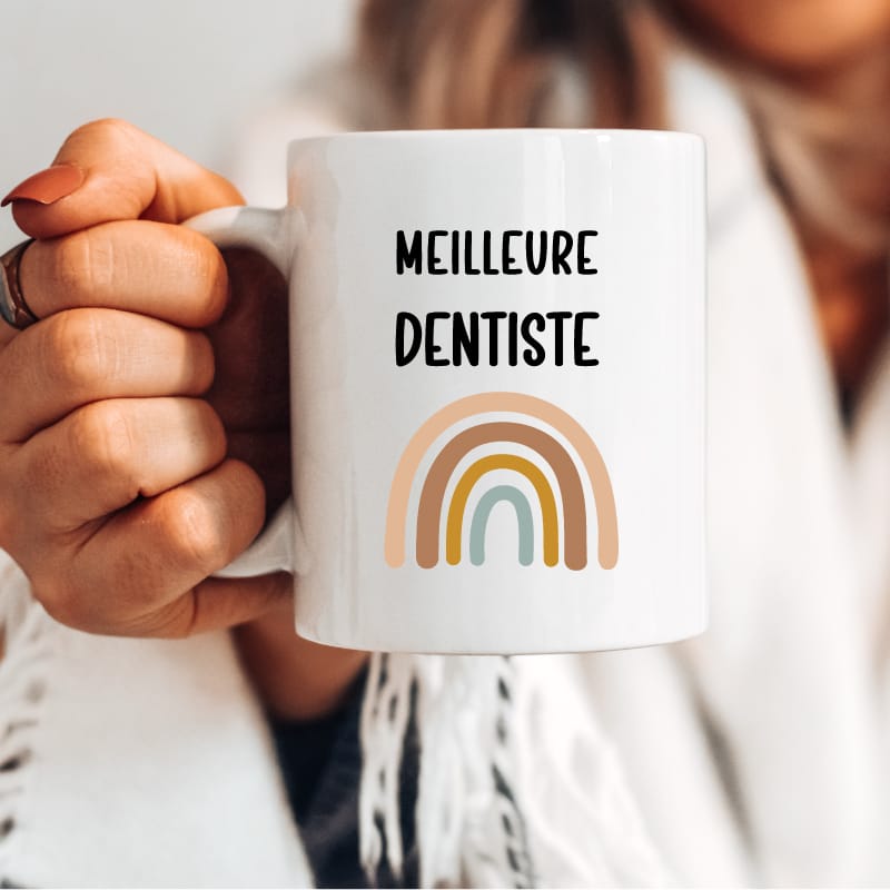 Mug meilleure dentiste boho femme