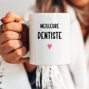 Mug meilleure dentiste cœur femme