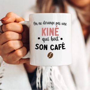 Mug on ne dérange pas kiné qui boit son café