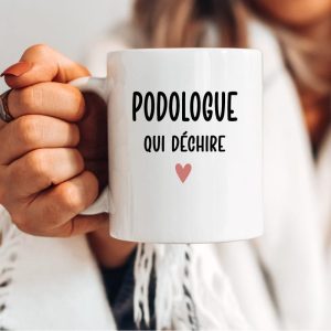 Mug podologue qui déchire cœur femme