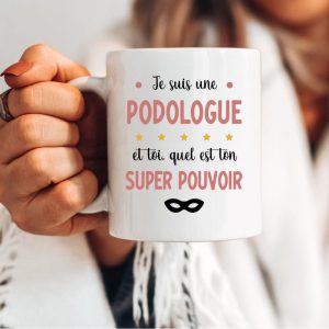 Mug podologue super pouvoir