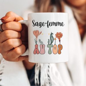 Mug sage-femme au top boheme boho
