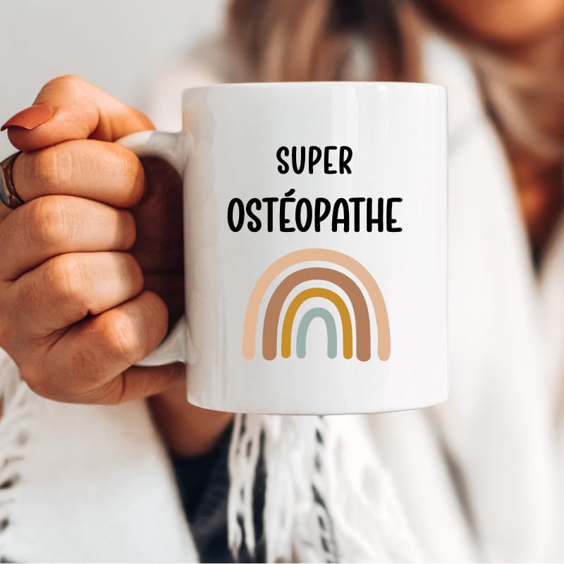 Mug super ostéopathe boho femme