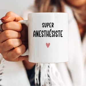Mug super anesthésiste cœur femme