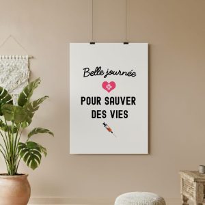 affiche belle journée pour sauver des vies
