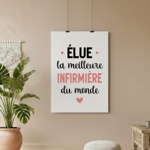 affiche élue meilleure infirmière du monde