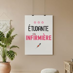 affiche étudiante infirmière