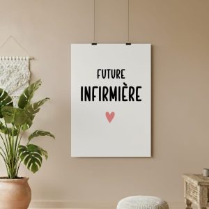 affiche future infirmière cœur
