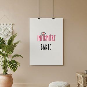 affiche infirmière barjo