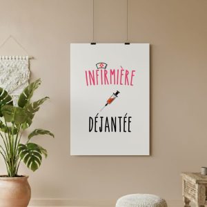 affiche infirmière dejantée