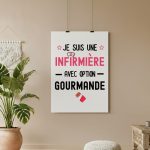 affiche infirmière gourmande