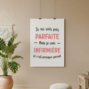 affiche infirmière pas parfaite
