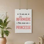 affiche infirmière mais aussi princesse