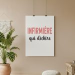 affiche infirmière qui déchire