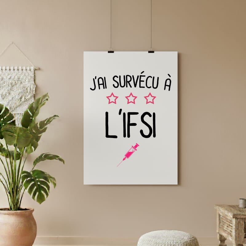affiche j'ai survécu à l'IFSI
