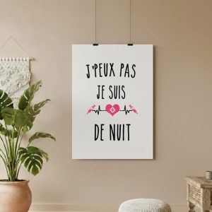 affiche je peux pas je suis de nuit