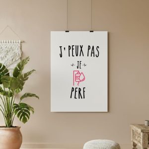affiche je peux pas je perf