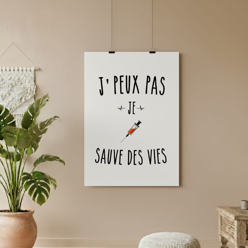 affiche je peux pas je sauve des vies