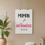 affiche maman infirmière