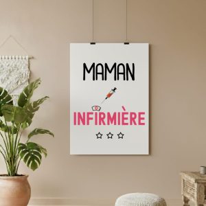affiche maman infirmière