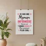 affiche maman infirmière comme maman normale