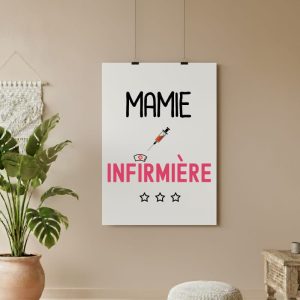 affiche mamie infirmière