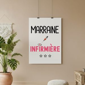 affiche marraine infirmière