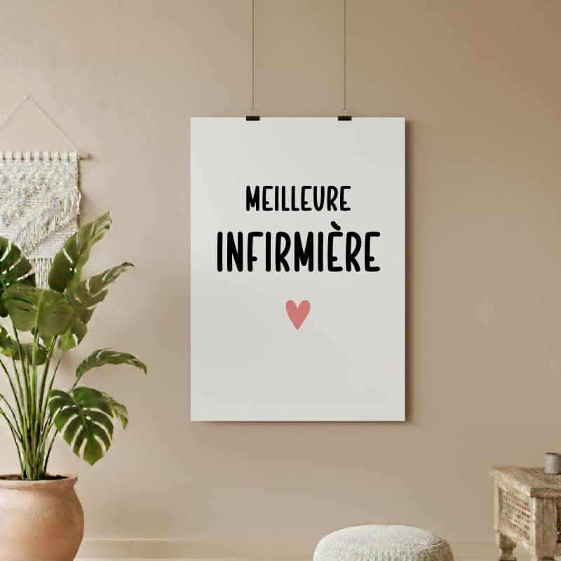 affiche meilleure infirmière cœur