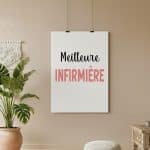 affiche meilleure infirmière