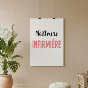 affiche meilleure infirmière