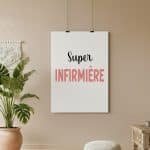 affiche super infirmière