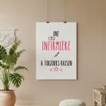 affiche une infirmière a toujours raison