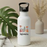 gourde super infirmière bohème fleurs boho