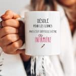 mug désolé cernes fatiguant infirmière
