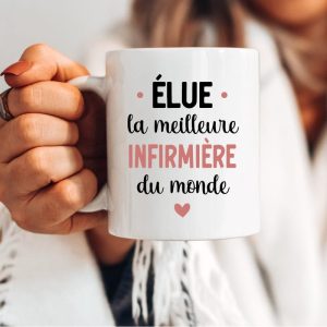 mug élue meilleure infirmière du monde